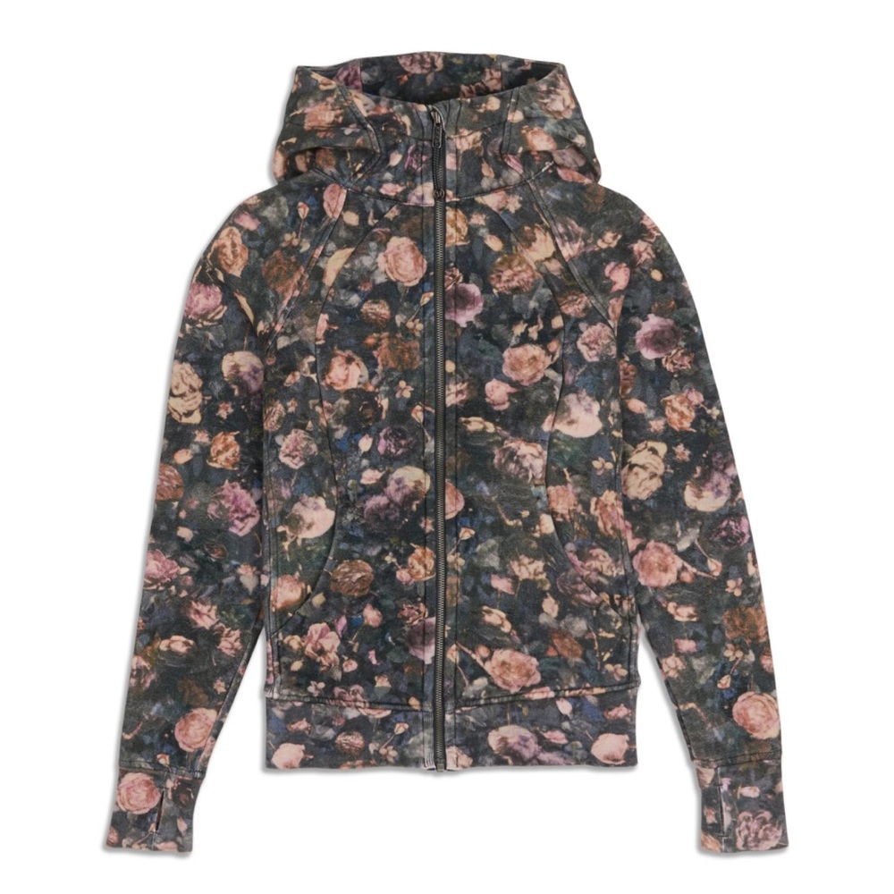 Lululemon Dark Floral Scuba Hoodie 4
